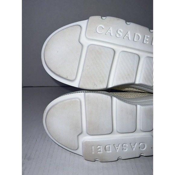 Casadei Nexus Hanoi Woman’s White On White Size US 8 1/2 EUC Made In Italy - Picture 11 of 16